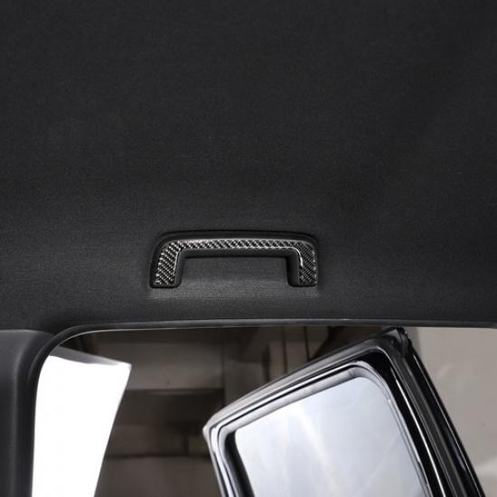 Real Carbon Fiber Roof Grab Handle Cover Trim For Ford Ranger 15-21
