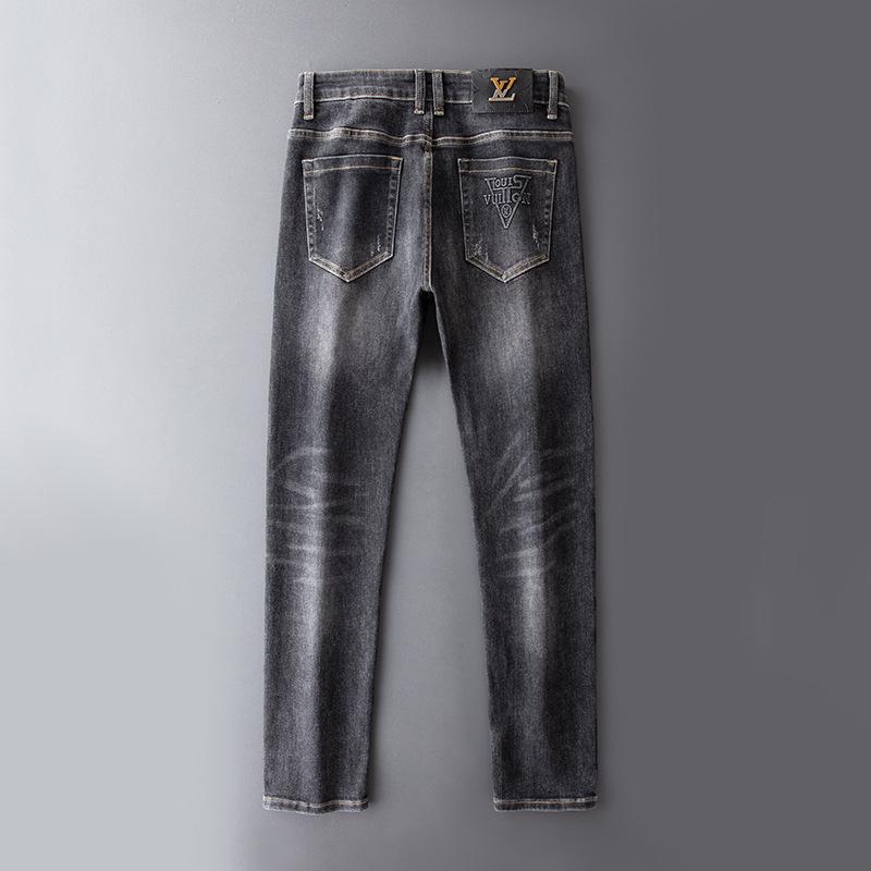 Autumn and Winter Jeans Men's Korean Version Stretch Slim Feet Casual Pants