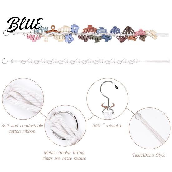 Fashionable Hair Accessory Display Boho Clip Organizer Braided Vertical Claw
