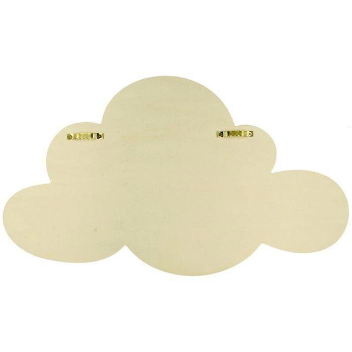 Étagère Nuage en Bois à customiser 39 cm - Meuble Rangement - Étagère en bois