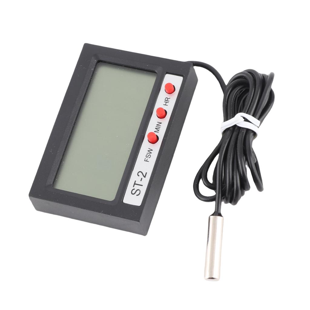 Digital Thermometer, Accurate Car Auto Temperature Sensor with Clear Display, Water Thermometer for Vehicles Aquarium Fridge Laboratories