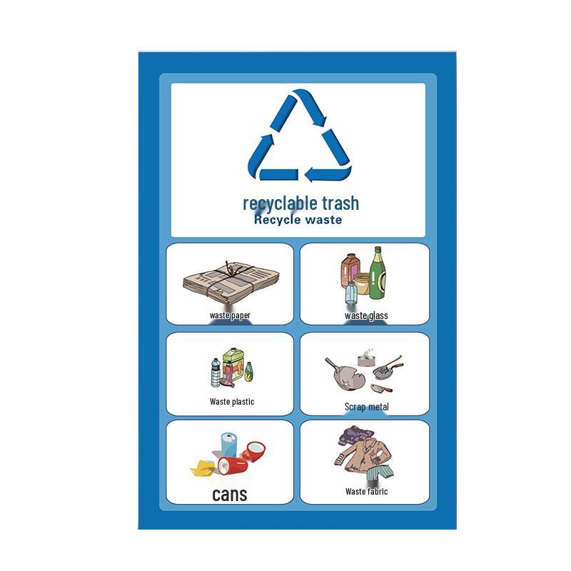 Waste Classification Label Sticker