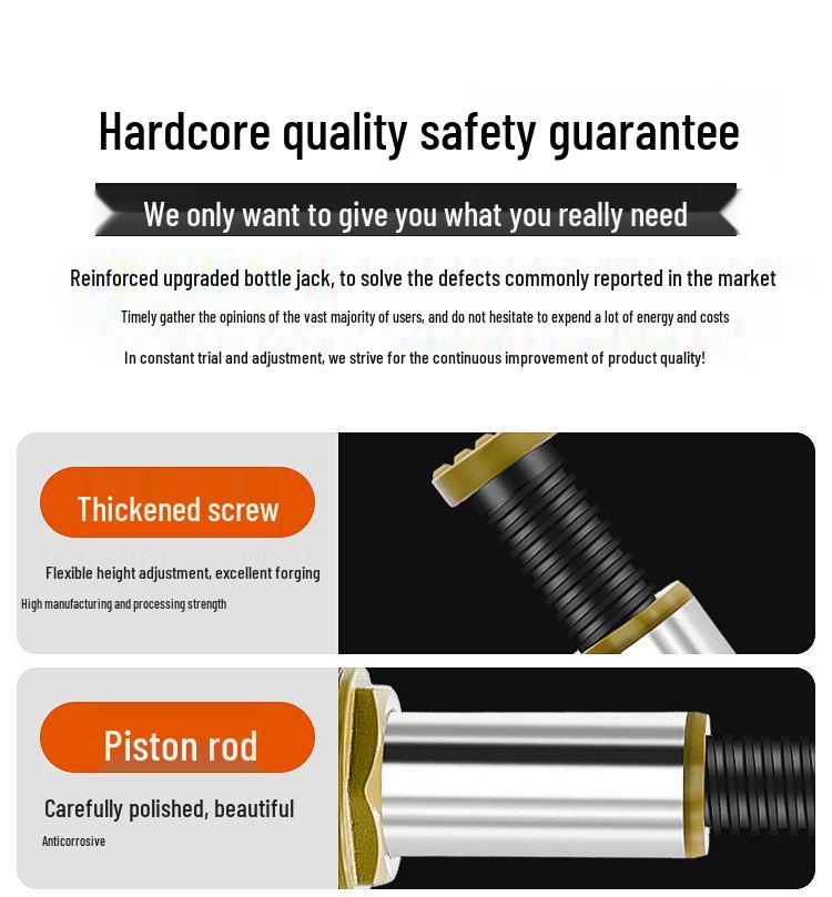 100T Heavy-Duty Vertical Hydraulic Hand-Operated Car Jack