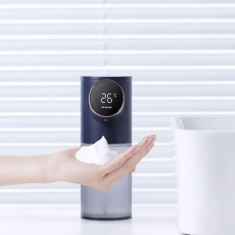 320ml Automatic Foam Soap Dispenser USB Rechargeable Liquid Soap Dispensers Digital Display Foam Hand Sanitizer Machine Washing