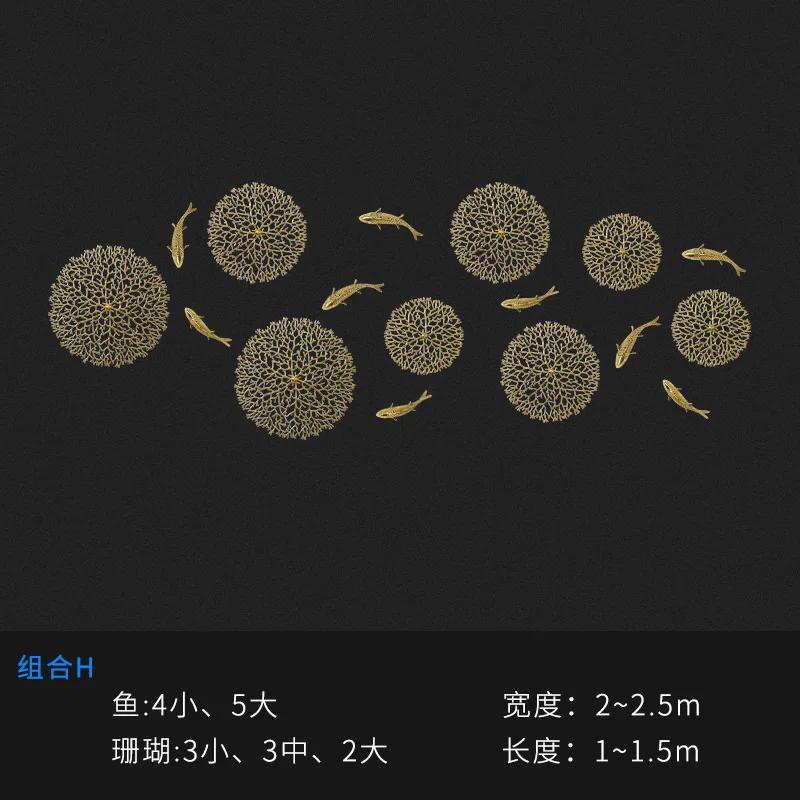 Copper Wealth Attracting Carp Wall Decoration Wall Pendant Living Room Entrance Corridor Decoration Sofa Background Wall Decor