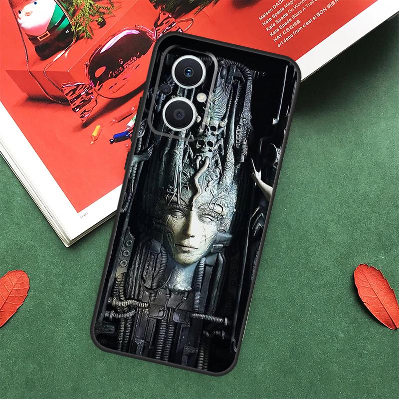 Hr Giger Li II Cover For OPPO Reno 5Z 4Z 2Z 8T 4 5 6 8 7 Lite 10 Pro OPPO Find X6 Pro X2 X3 X5 Lite Case