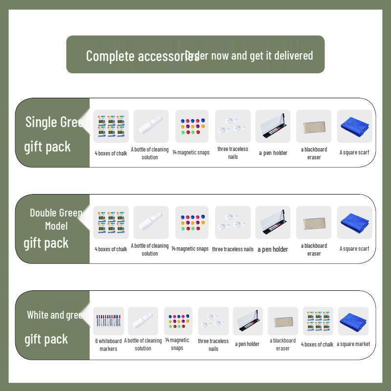 Children's Erasable Magnetic Blackboard for Home, Teaching, and Office Use