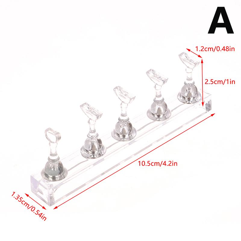 Magnetiske tupper Nail Art Trening Negleutstillingsstativ Nail Art Øvelsesstativ Holder for falske negletipper Negleutstilling Sjakkbrett