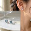 VENTFILLE 925 Sterling Silver Geometry Hoop Earring for Women Minimalism Classic Office Versatile Fashion Jewelry Gift Dropship