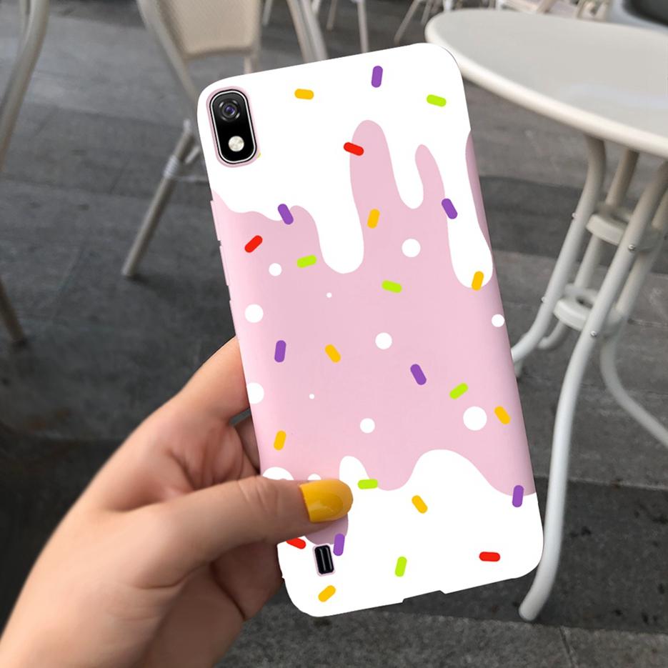 

For Samsung Galaxy A10 Case SM-A105F Luxury Candy Painted Cover Soft Silicone Phone Case For Samsung A10 A 10 Back Covers Bumper Samsung Galaxy A10