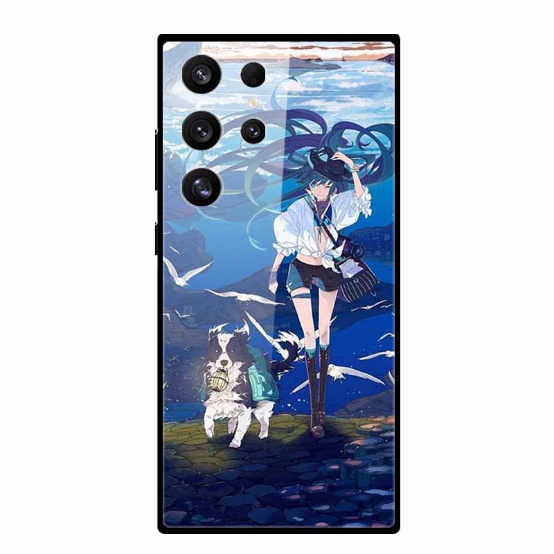 For Samsung Galaxy S25 Ultra Case S25Plus Luxury Tempered Glass Hard Back Cover for Galaxy S24Ultra 5G Phone Cases Fundas S 25