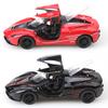 (Bagged) 1:36 Alloy Pullback Racing Car Simulation Toy, Cool Three-Door Racing Car, Children's Toy.