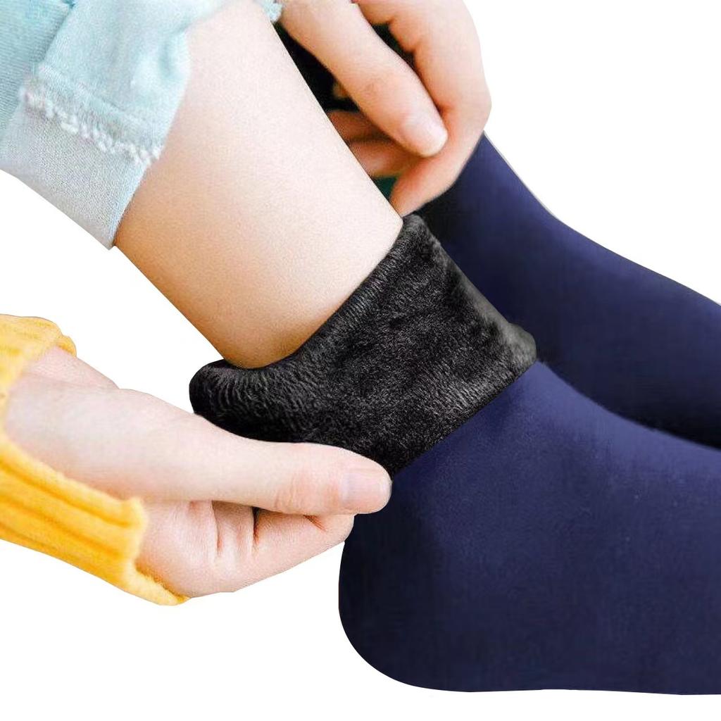 Männer Frauen Socken Winter Warme Schnee Socken Verdickte Socken Hinzufügen Samt Solide Lolita Dew Knöchel Nackten Bein Glücklich Spaß Harajuku kawai Sox