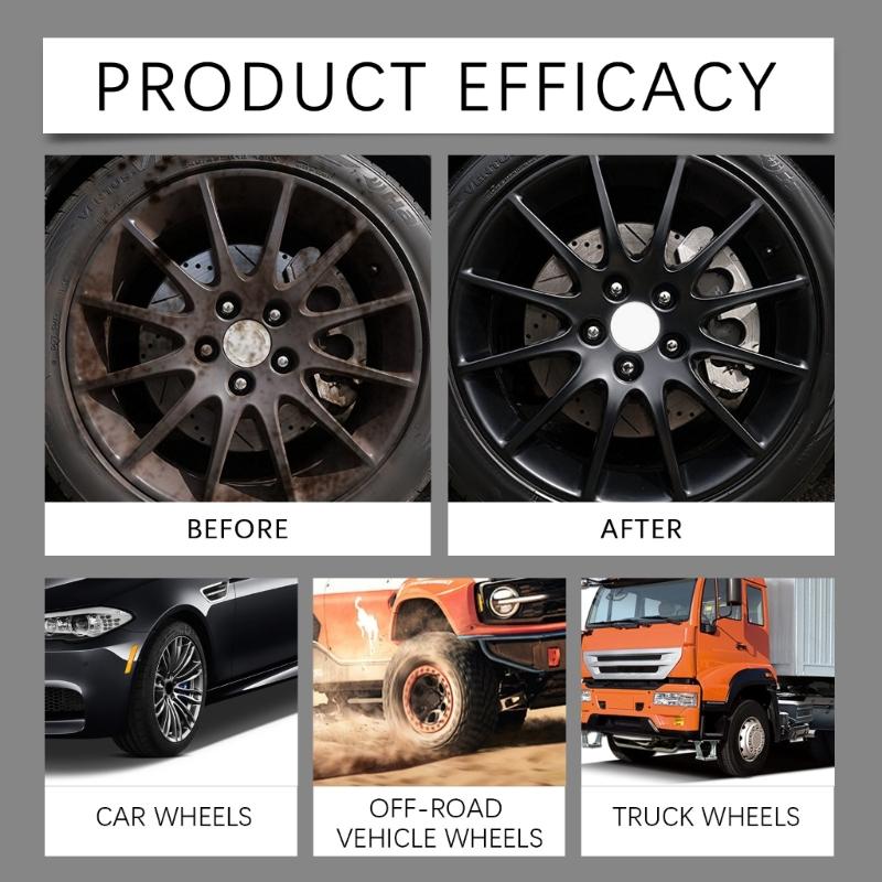 120ml Car Coating Black Wet Look Tire Polisher Shine Dressing Tire Dressing Sprayer Polishing Brightener