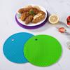 Suport rotund tip fagure din silicon, covoraș termoizolant, ușor de curățat, design anti-alunecare, suport de masă alimentar