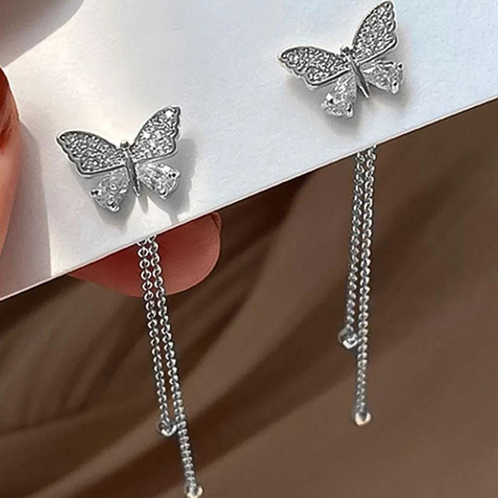 Long Tassel Earrings For Women's Versatile Earrings