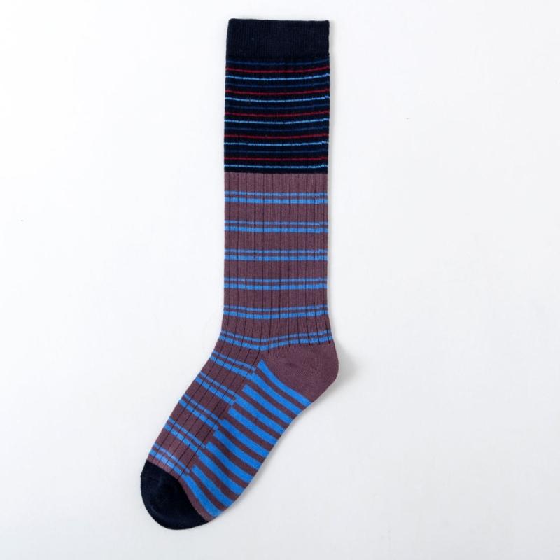 Damen Kniestrümpfe, Modische Gestreifte Strümpfe Cosplay Oberschenkelhohe Strümpfe Schlauchsocken Gestreifte Lange Stiefelsocken