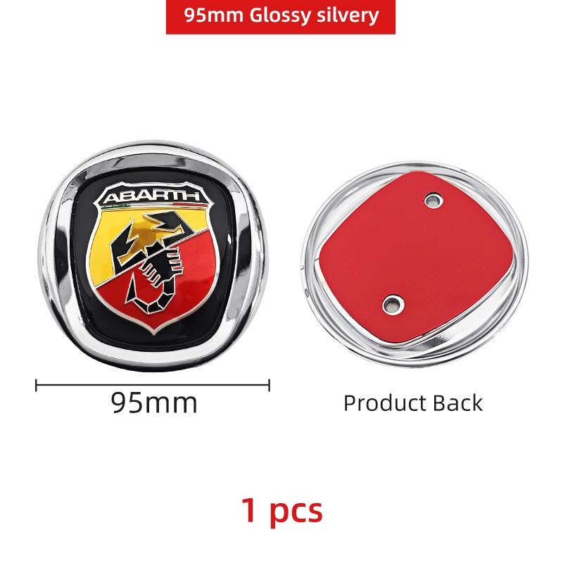 3D ABS Car Hood Front Bonnet Grill Rear Trunk Emblem Logo Badge Sticker For FIAT 500 Abarth Ducato Panda Grande Punto Tipo Pulse