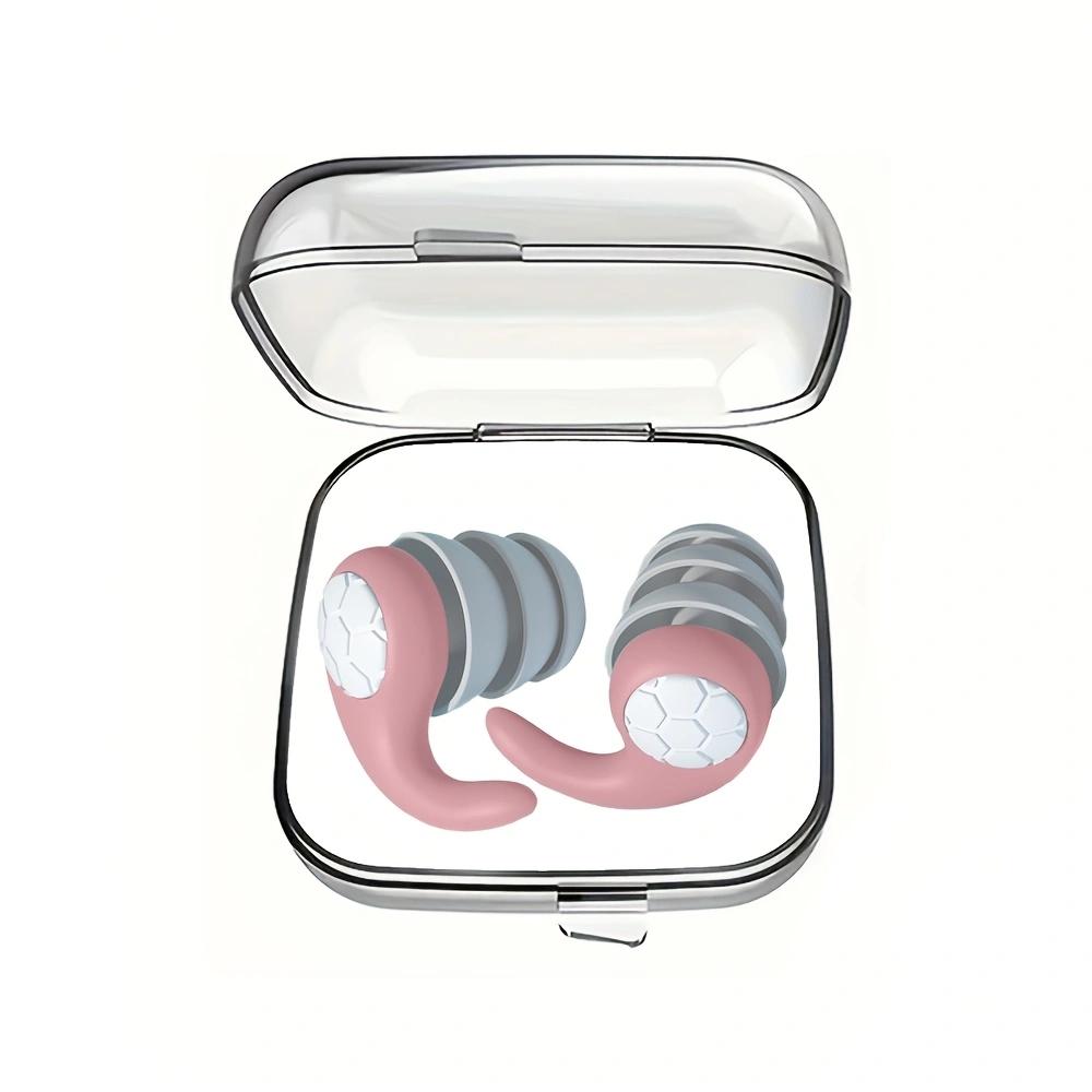 HUAK 1 Pair Soft Silicone Earplugs - Noise Canceling, Comfortable Fit, for Sleep, Swimming, Creating a Silent Environment
