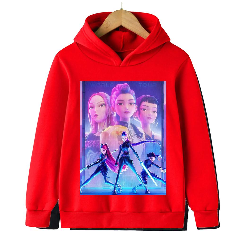 Kpop Witch Hunt Children's Clothing, Including Men's and Women's Spring and Autumn Hoodies and Fashionable Sweatshirts