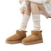 White Foot-Stepping Knitted Socks Cover Spring And Autumn Stacking Socks Y2K Gray Medium-Length Socks With Snow Boots Leg Cover