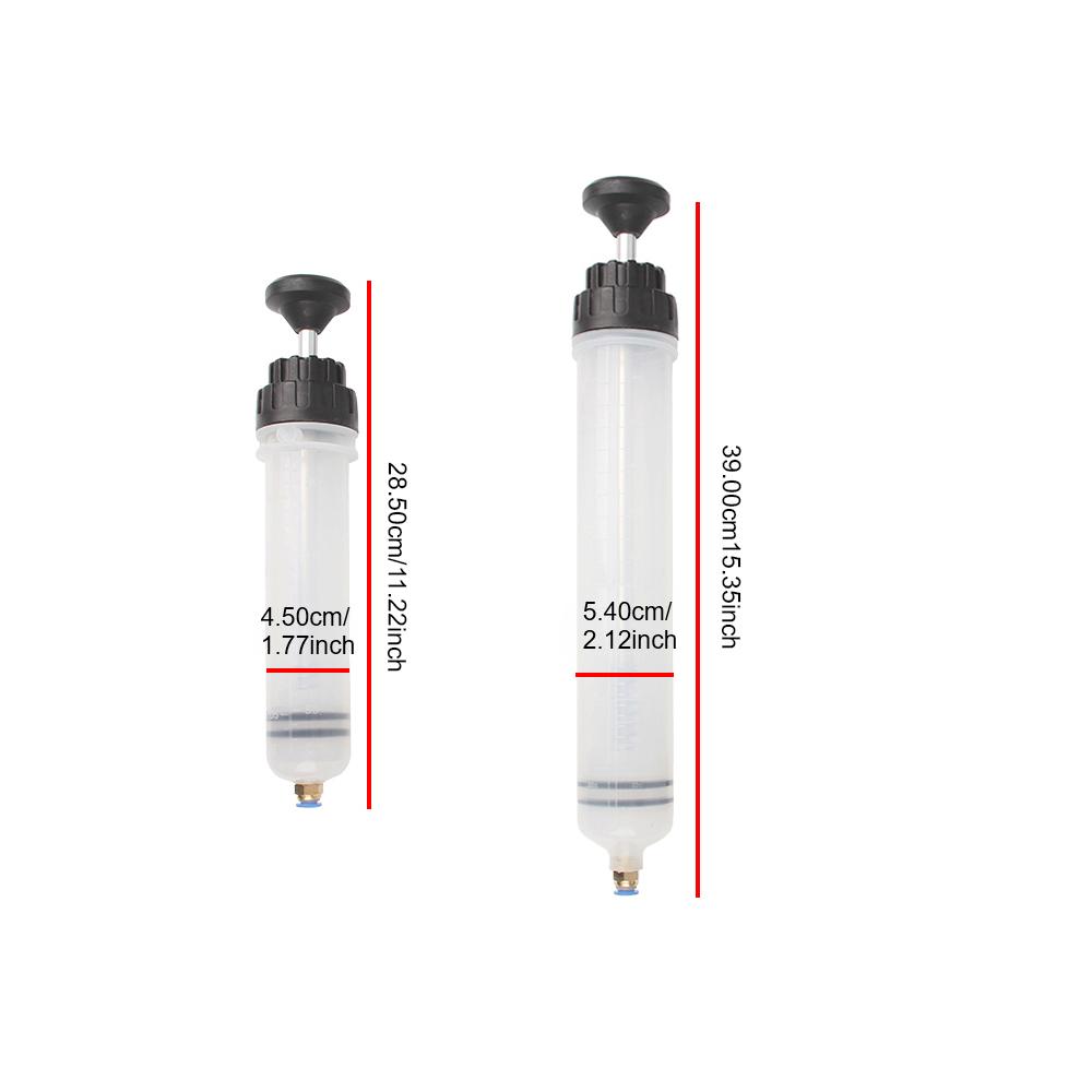 Suction Vacuum Fuel Transfer Filling Syringe Car Oil Fluid Extractor Manual 200cc 500cc 1500cc Brake Liquid Car Supplies