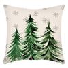 New Christmas Pillowcase Christmas Tree Print Elk Home Decoration Holiday Pillow Pillowcase