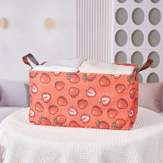 Clothes Laundry Basket Storage Box with Reinforced Handle Large Capacity Toys Storage
