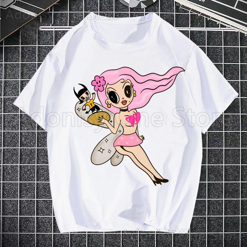 

Рубашка Manana Sera Bonito Bichota Новинка Смешная Винтажная С круглым вырезом Мужская футболка Юмор Y2k Винтаж KAROL G Топ Футболка Подарок Юмор 2XL