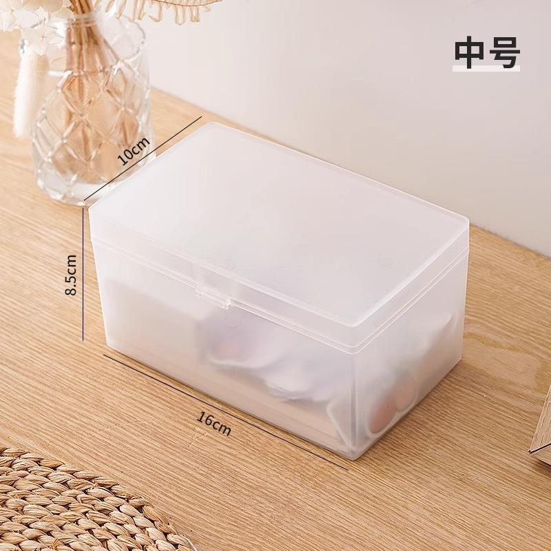 Card Storage Box Transparent Desktop Small Items Sundries With Lid Storage Box Card Drawer Storage Box Organizing Box