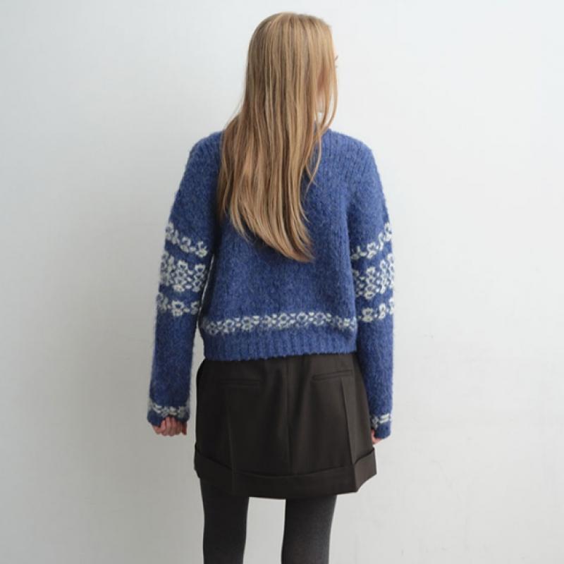 Joy Gryson Nordic Pattern Knit Pullover Kk5wp8070
