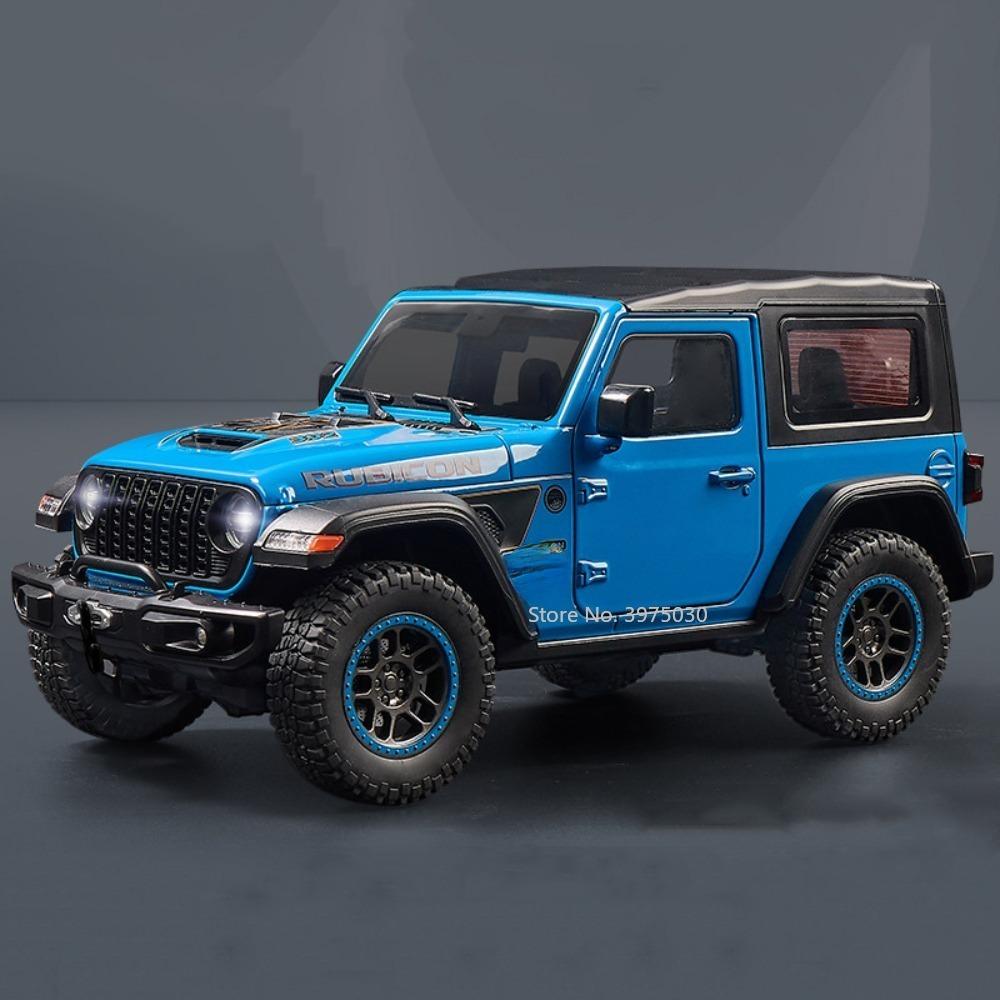 Wrangler Robin Hood SUV 1/18 en alliage moulé sous pression, modèle réduit de voiture, suspension à quatre roues, portière ouvrable, jouets, modèles de véhicules, cadeaux à collectionner