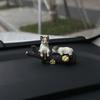 Car Landscape Cat Ornaments Sleeping Cat Car Interior Center Console Navigator Screen Decoration Home Decor Miniatures