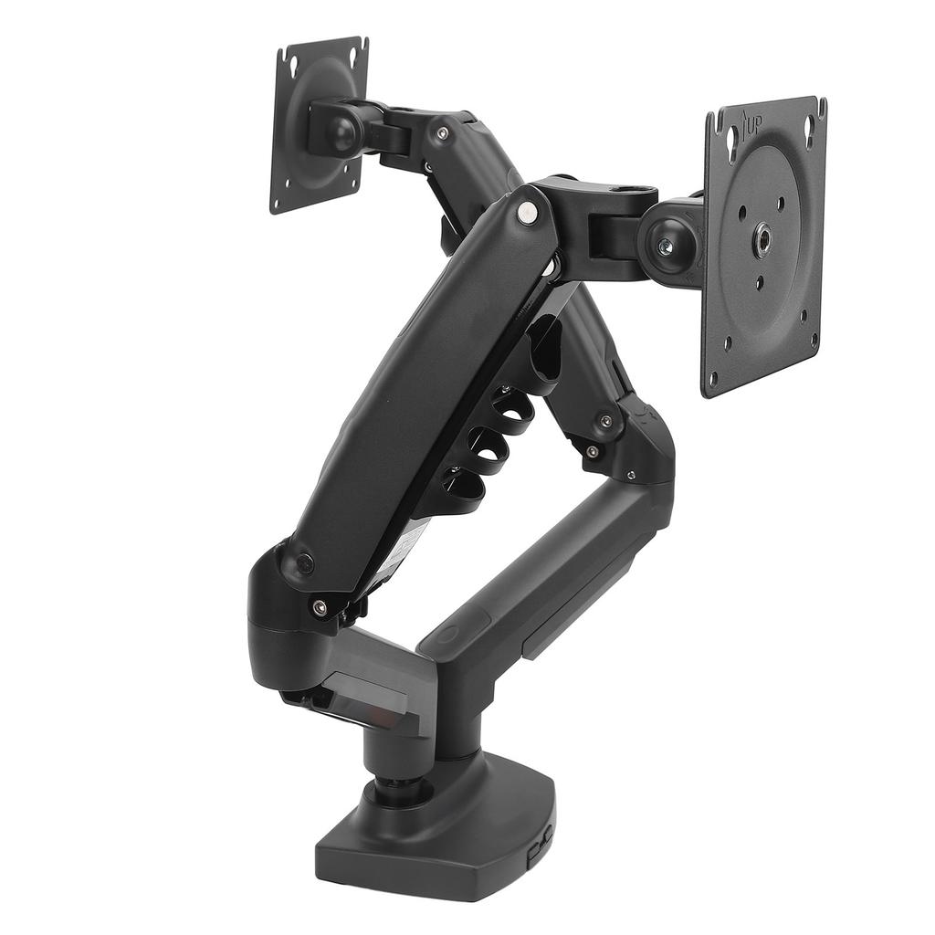 Double Screen Stand Lifting Telescopic Rotating Adjustable 19.8lbs Per Arms Double Screen Desk Mount