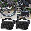 2Pcs Bike Rear Pedals Steel Folding Bike Pegs Non-slip Bicycles Footrests Pedals