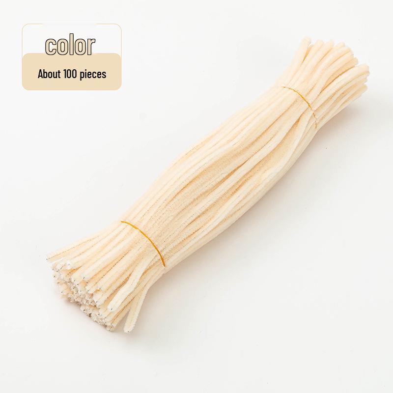 Chenille Stems [Zinc Art] Macaron Wool Strips for DIY Children's Toy and Bouquet Crafts.