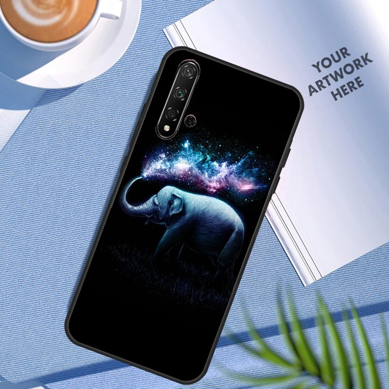 Wild Elephant Head For Huawei Nova 11 12i 3i 7i 8i 9 10 SE Y60 Y61 Y70 Y72 Y73 Y90 Y91 P20 P30 Pro P40 Lite Case