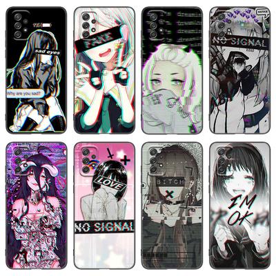 Anime Sad Girl Phone Case For Samsung A04 A21 A30 A50 A52 S A13 A14 A22 A23 A32 A53 A73 5G A11 A12 A31 A33 A51 A70 A71 A72