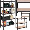 Étagère de cave - Springos® - Métal - Noir - 150 cm - 5 tablettes - Charge 675 kg