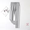 New Women's Slim Straight Casual Sweatpants - Spring & Autumn Style, Loose Fit, Cotton, Solid Color, Trendy Large Size