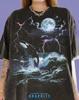 Orca Schwertwal Meeresleben Meereswellen Tierwelt Natur Comfort Colors® T-Shirt, Gewitter Vollmond Vintage Bootleg Ästhetik T-Shirts,