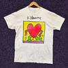 Keith Haring Running Heart Contemporary Pop Artist T-Shirt M Unisex T-Shirt