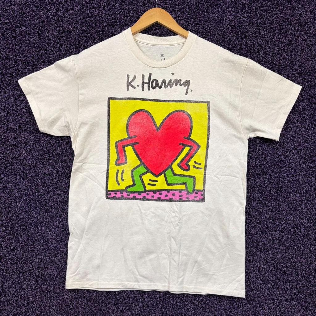 Keith Haring Running Heart Contemporary Pop Artist T-Shirt M Unisex T-Shirt