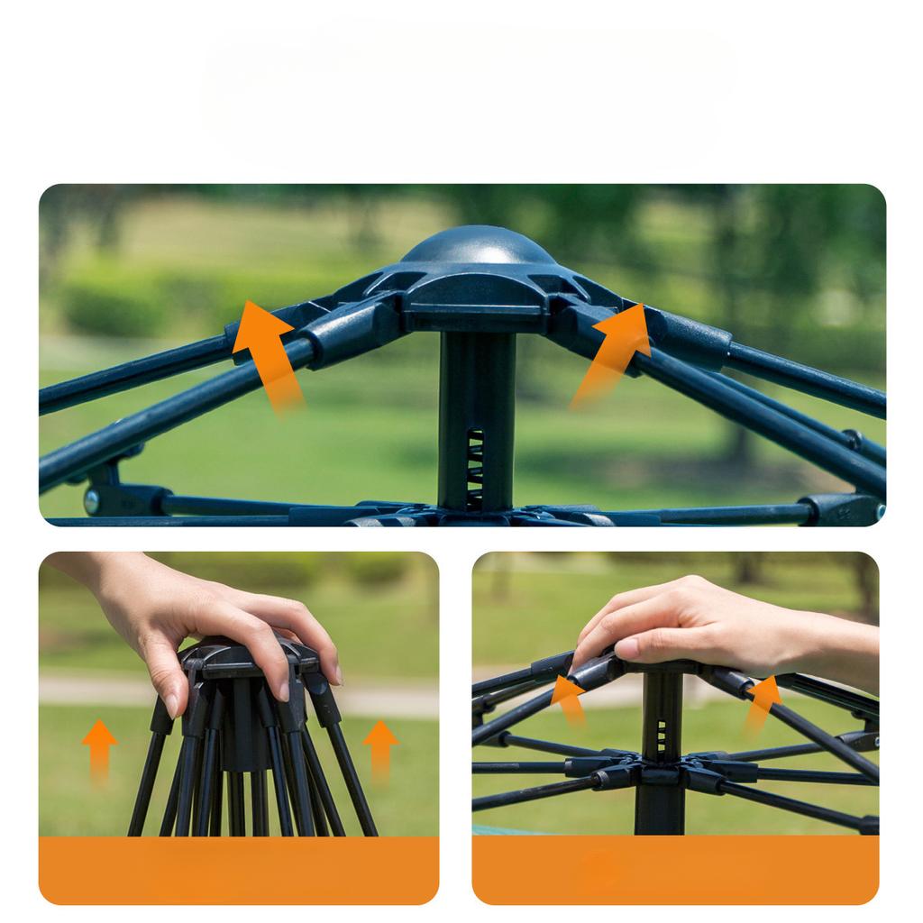 Walking Bear Strict Selection Tent Outdoor Automatic Quickly Open Camping Tent Rain-Proof Multi-Person Camping Two Doors and Two Windows