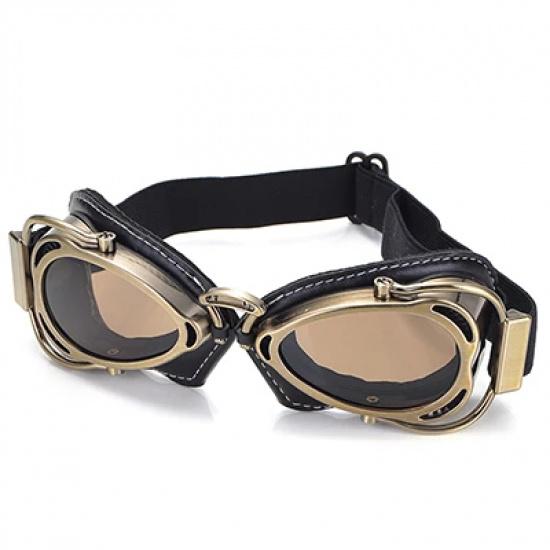 Motocikla brilles Retro Vintage Braukšanas acu