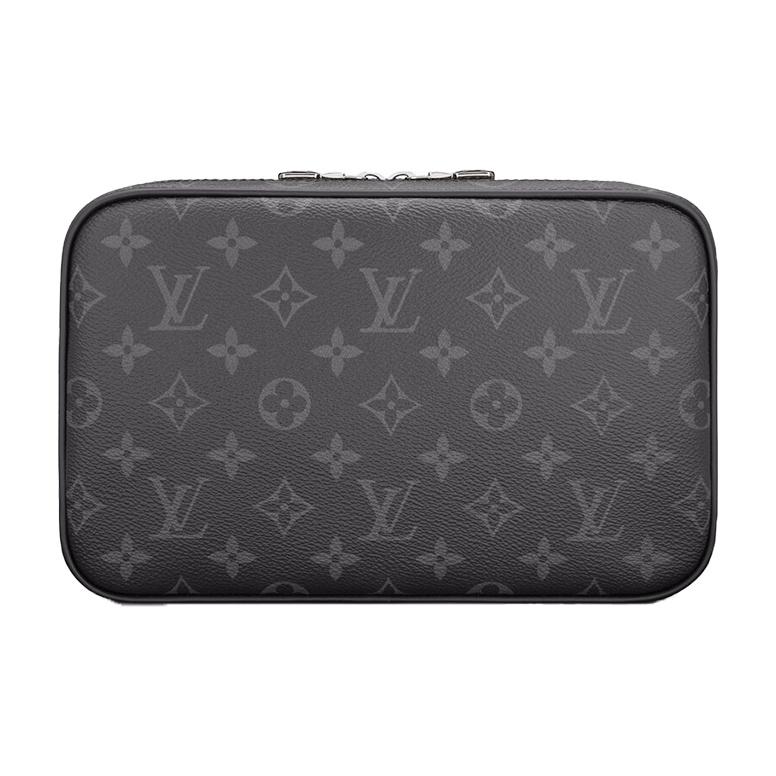 Louis Vuitton Monogram Eclipse Płócienna Kopertówka Kopertówka Unisex Czarna M43383