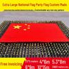 Extra Large Five-Star Red National Flag for Sports and Events
