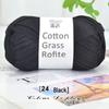 Handmade Cotton and Raffia DIY Yarn Pack for Weaving Bags & Hats