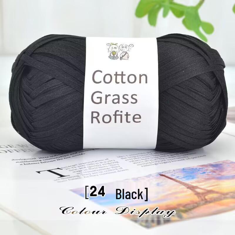 Handmade Cotton and Raffia DIY Yarn Pack for Weaving Bags & Hats