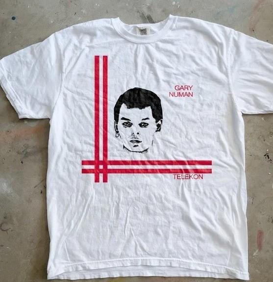 VTG Gary Numan Singer Gift For Fans White Shirt CL806 XXXXL